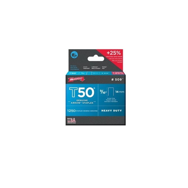 BOITE 1250 AGRAFES T50/12MM REF508