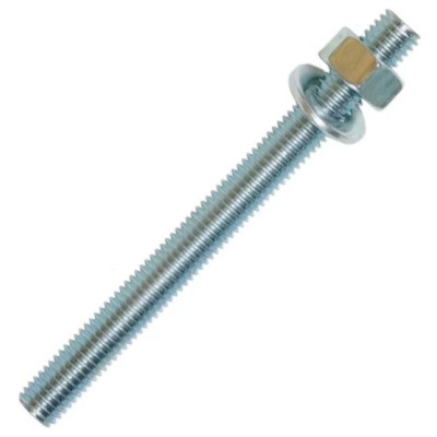 TIGE FILETEE 8X100 + ECROU + ROND. SACHET DE 4