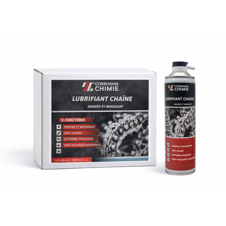LUBRIFIANT CHAINE / ADHESIF ET FILANT 400ML