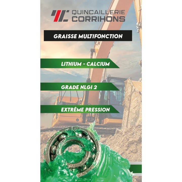 CARTOUCHE DE GRAISSE MULTIFONCTION 400GR