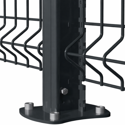 POTEAU PROFIX SUR PLATINE GRIS