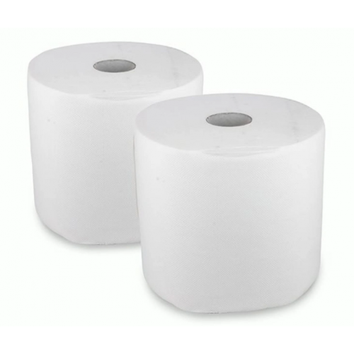 LOT DE 2 BOBINES BLANCHES 2 PLIS T1000