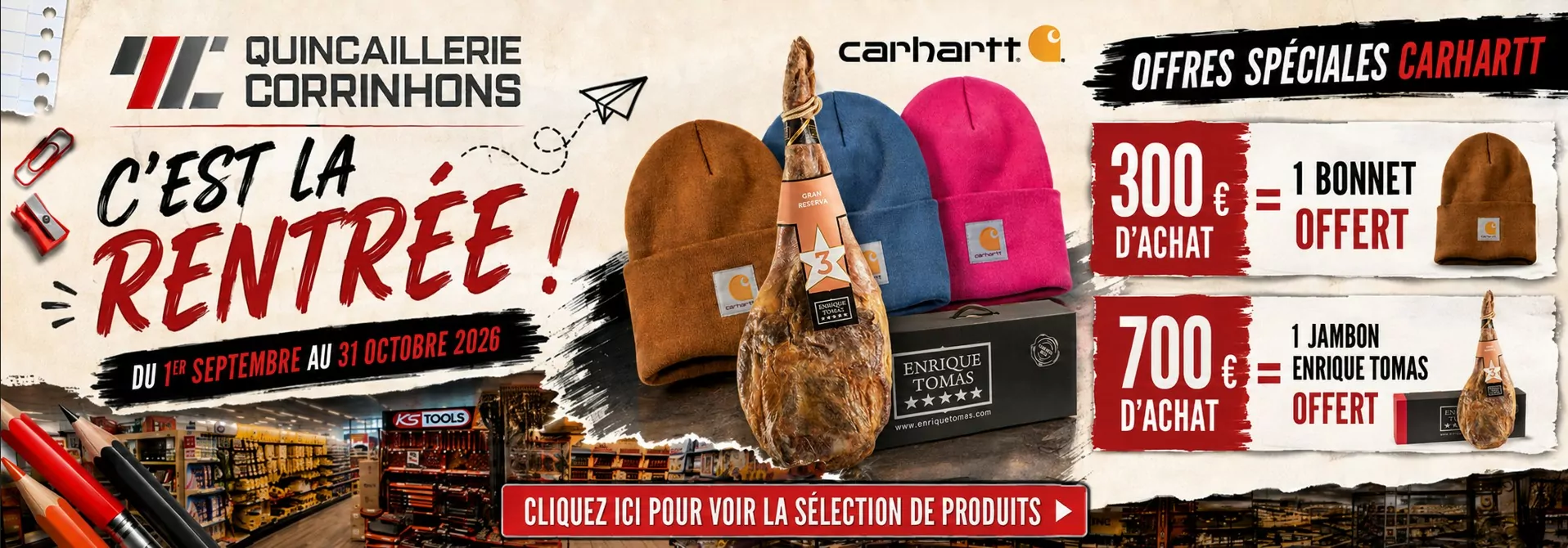 C'est la rentrée : Carhartt offert